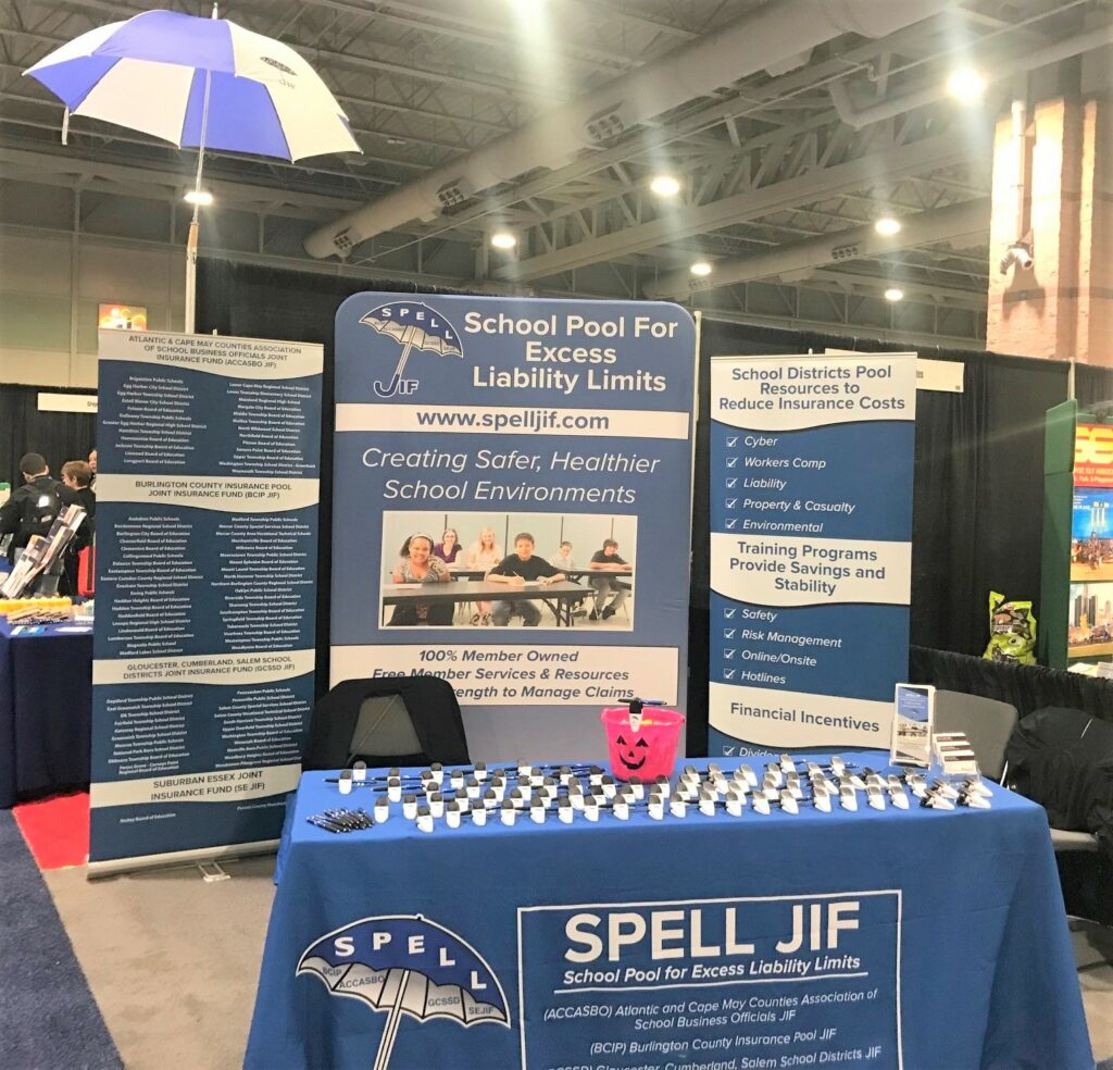 SPELL JIF NJSCA Convention Trade Show Booth