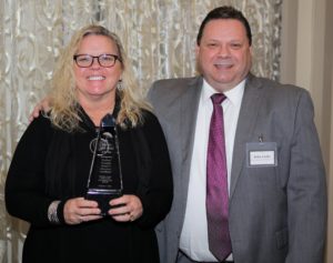 Cynthia McClain of Voorhees BOE with John Geitz