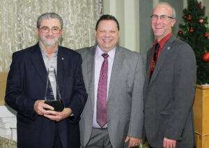 Greg Withan of Medford Lakes SD with JIF Safety Director John Geitz and Michael Colling of Medford Lakes School District