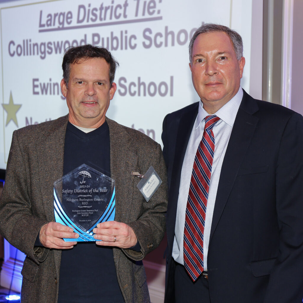 Safety District of the Year Winners: Large District Tie - Collingswood Public Schools, Ewing Public School, Northern Burlington SD