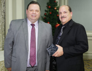 JIF Safety Director John Geitz with Michael Lanzoni Mercer County Special Services Safety Star Winner