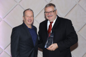 Jude Brown, Eastern CC Regional School Board President with Ken Verrill, Eastern Business Administrator