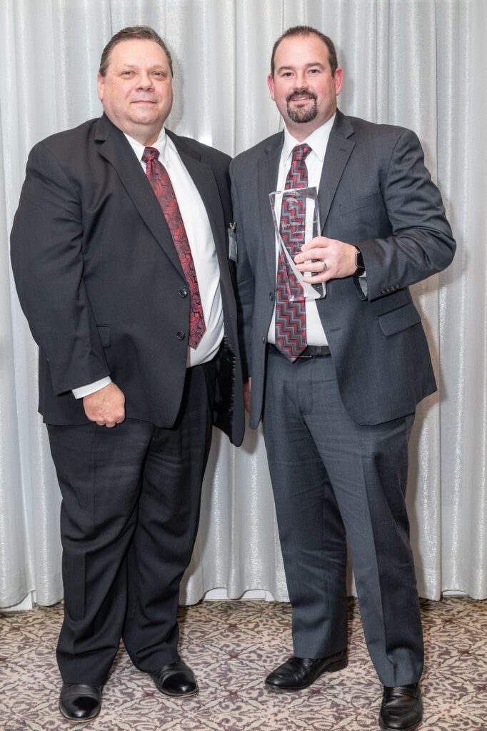 Safety District Winner Christopher Veneziani - Business Administrator Folsom BOE with JIF Safety Director John Geitz