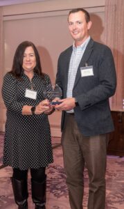 Safety Hero Winner Christy Durst-McMaster, Moorestown Twp Paraprofessional with Moorestown Principal Brian Carter