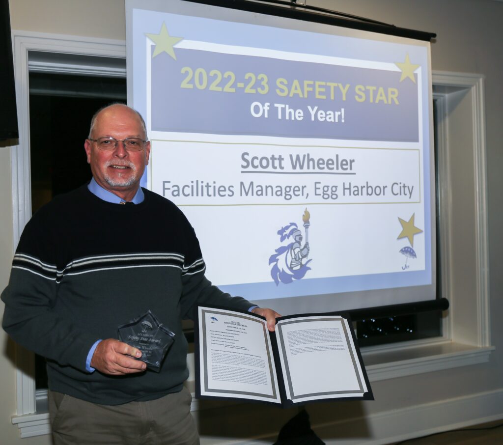 Safety Star Winner Scott Wheeler- Facilities Manager of Egg Harbor City School District