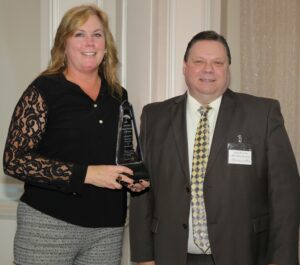 Shamong Twp School District Business Administrator Laura Archer and JIF Safety Director John Geitz