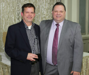 William McKee of Northern Burlington SD and JIF Safety Director John Geitz